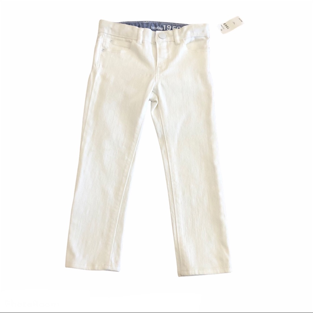 BabyGap Girls Size 4 White Skinny Jeans